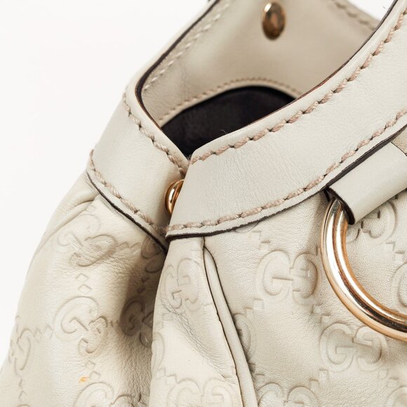 Gucci Sukey Guccissima Beige Leather Tote - Picture 8 of 12